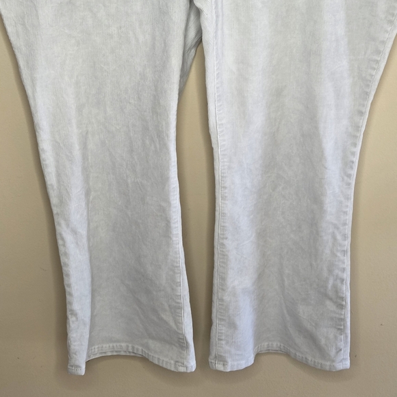 Madewell Light Gray Cali Demi Bootcut Corduroy Cropped Button Fly Pants Size 36 - Picture 3 of 7
